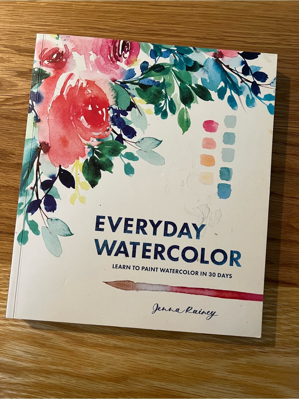 Everyday Watercolor by Jenna Rainey Learn to Paint in 30 Days Art book